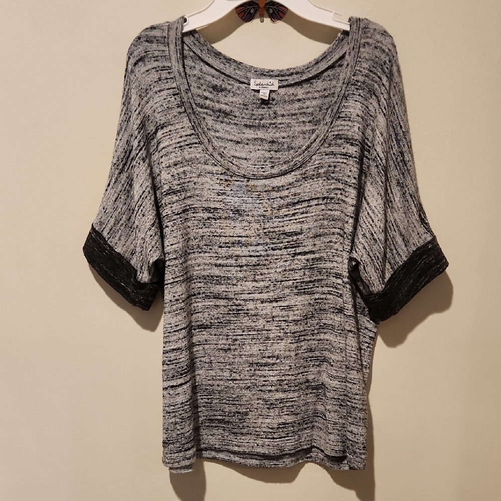 ❤️ SPLENDID SUPER SOFT GRAY KNIT DOLMAN TOP, XS - Picture 2 of 8